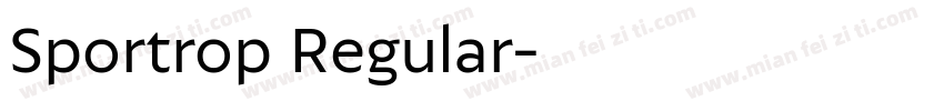 Sportrop Regular字体转换